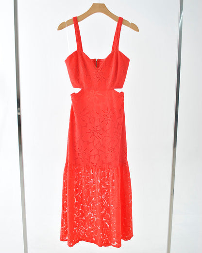 Vestido Renda Midi