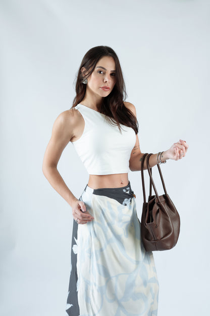 Saia Estampa Azul