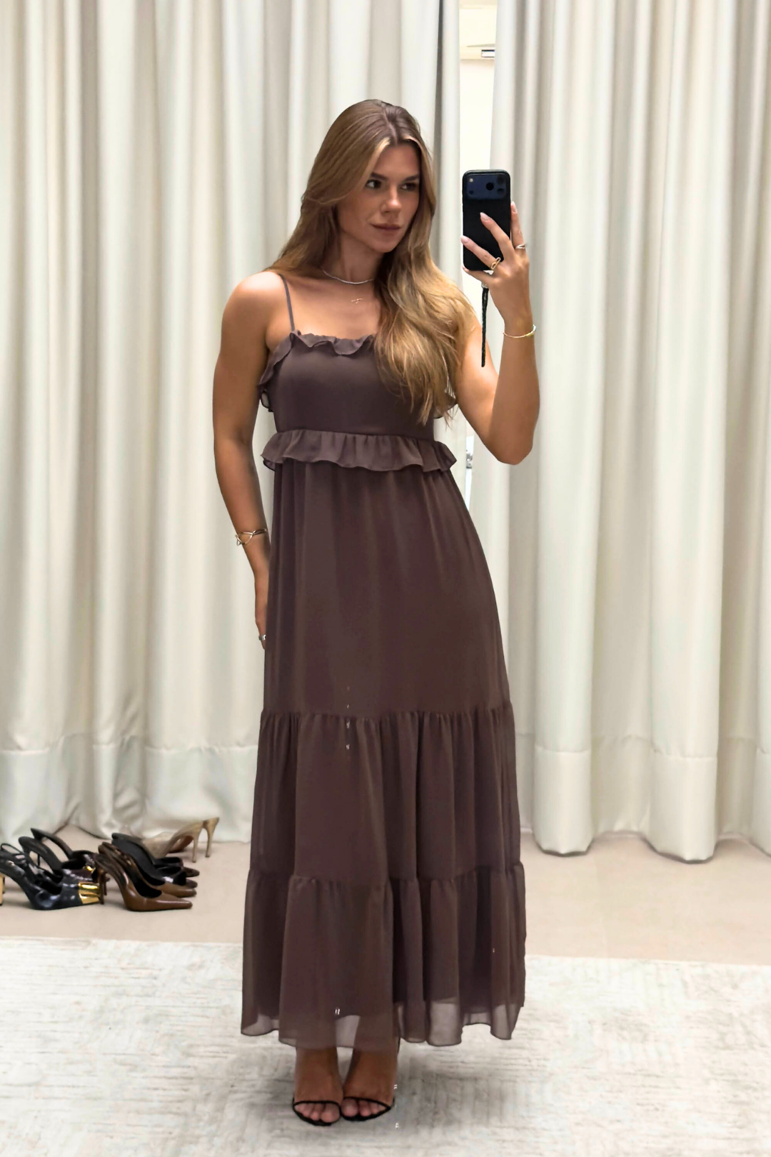 Vestido Midi Chiffon