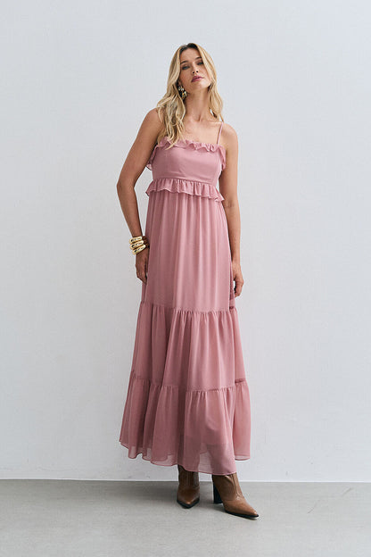 Vestido Midi Chiffon