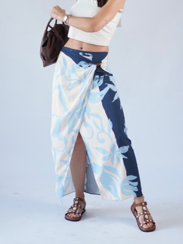 Saia Estampa Azul