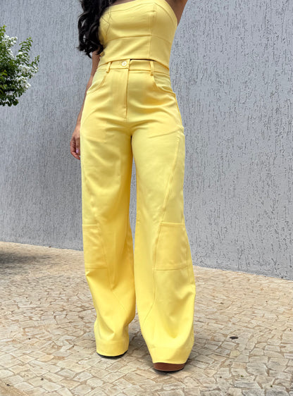 Conjunto Cropped e Calça