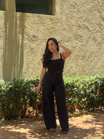 Conjunto Cropped e Calça