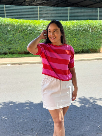 Blusa Listras de Tricô