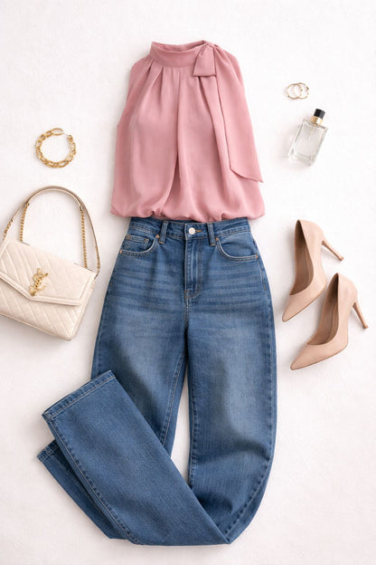 Blusa Rosa Envelhecido