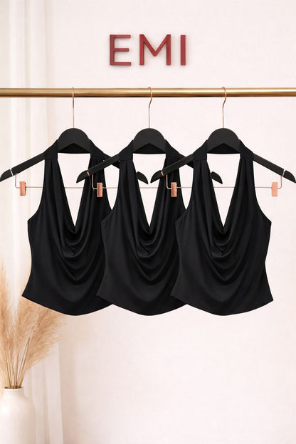 Blusa Frente Unica Preta