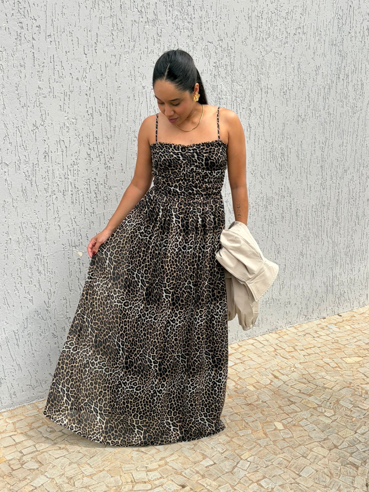 Vestido Longo Onça