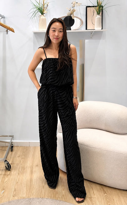 Blusa Zebra Devorê com Toque de Camurça