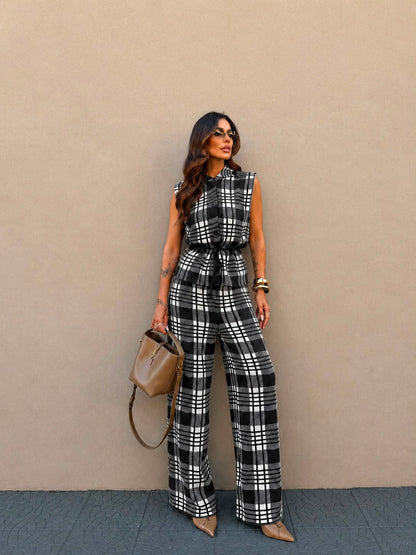Conjunto de Tricô Xadrez