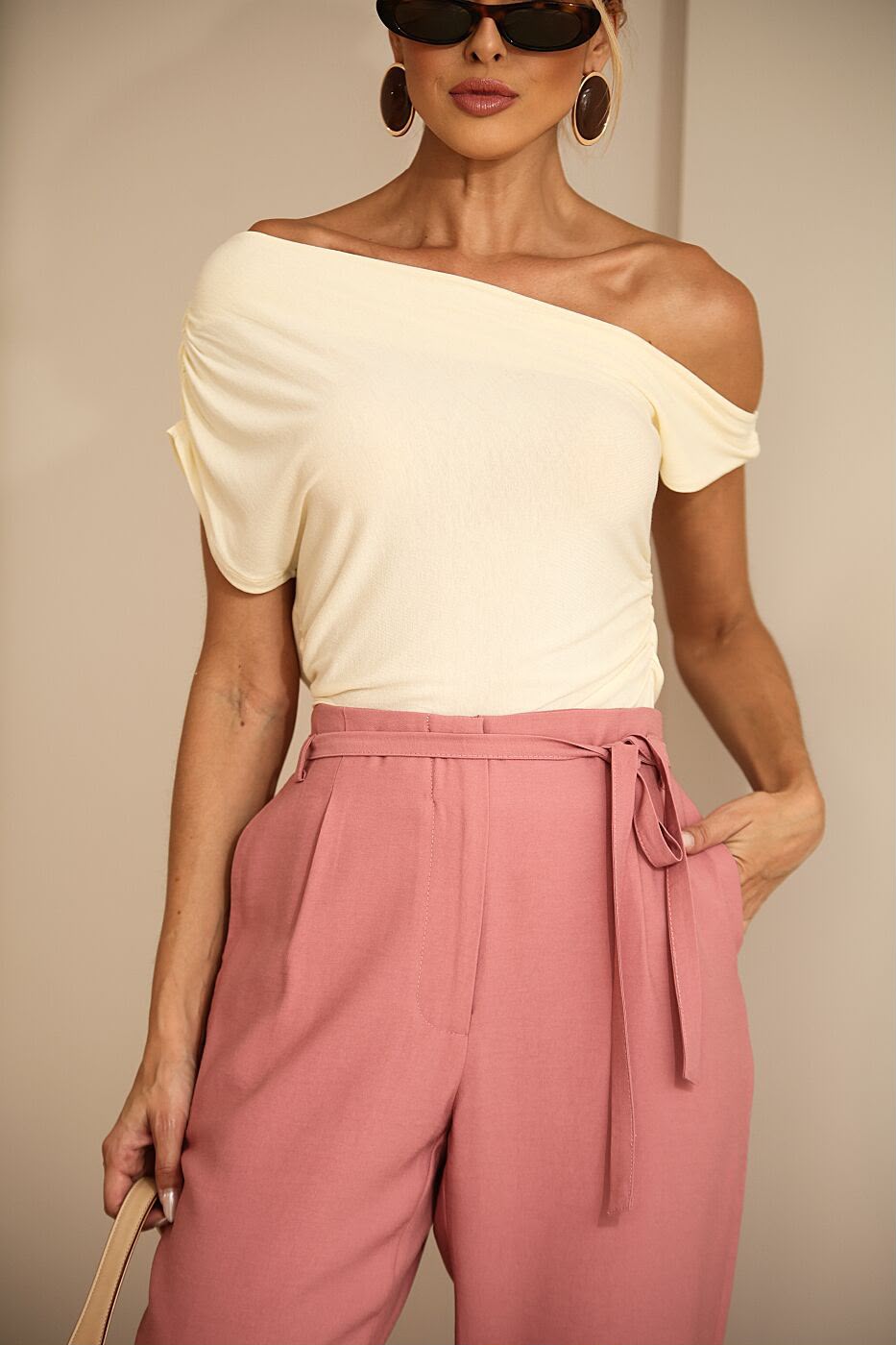Calça Cenoura Blush