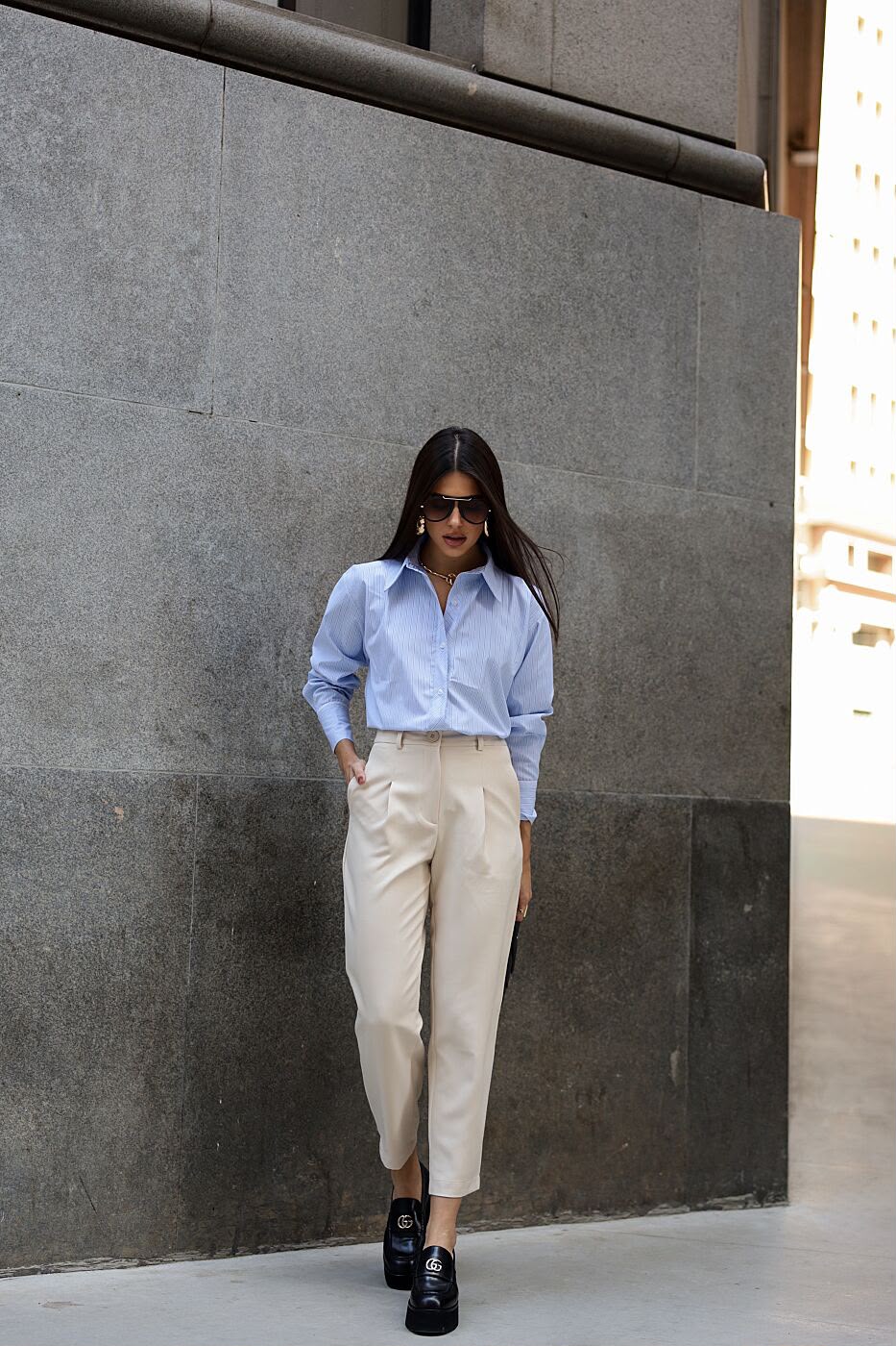 Calça Cenoura Creme