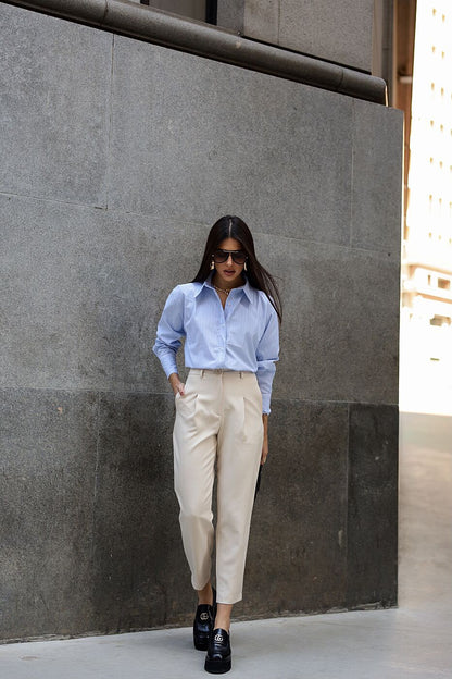 Calça Cenoura Creme