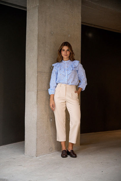 Calça Cenoura Creme