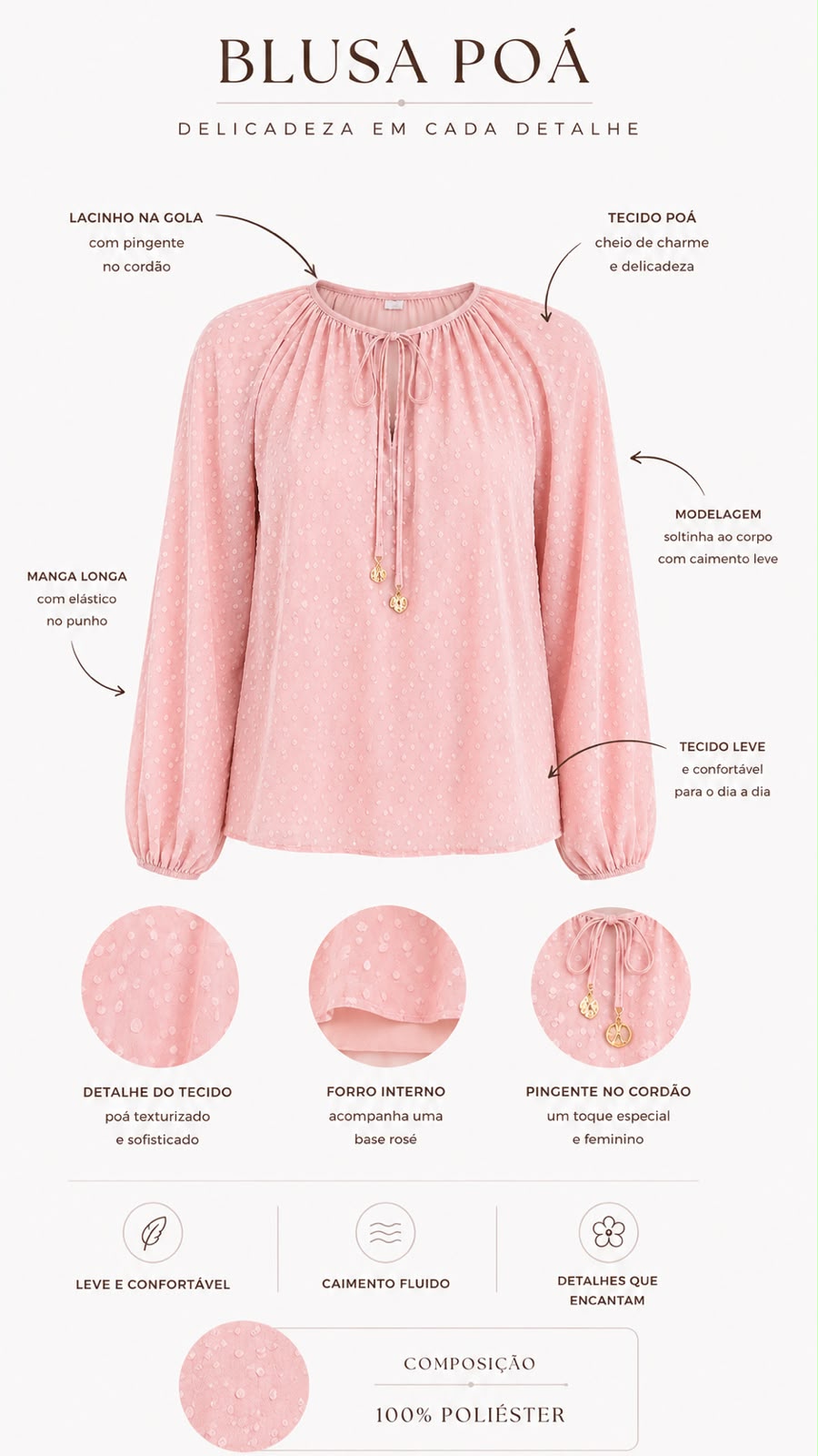 Blusa Poá Delicata