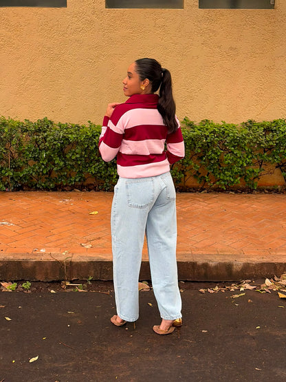 Jeans Barrel Lavagem Clara