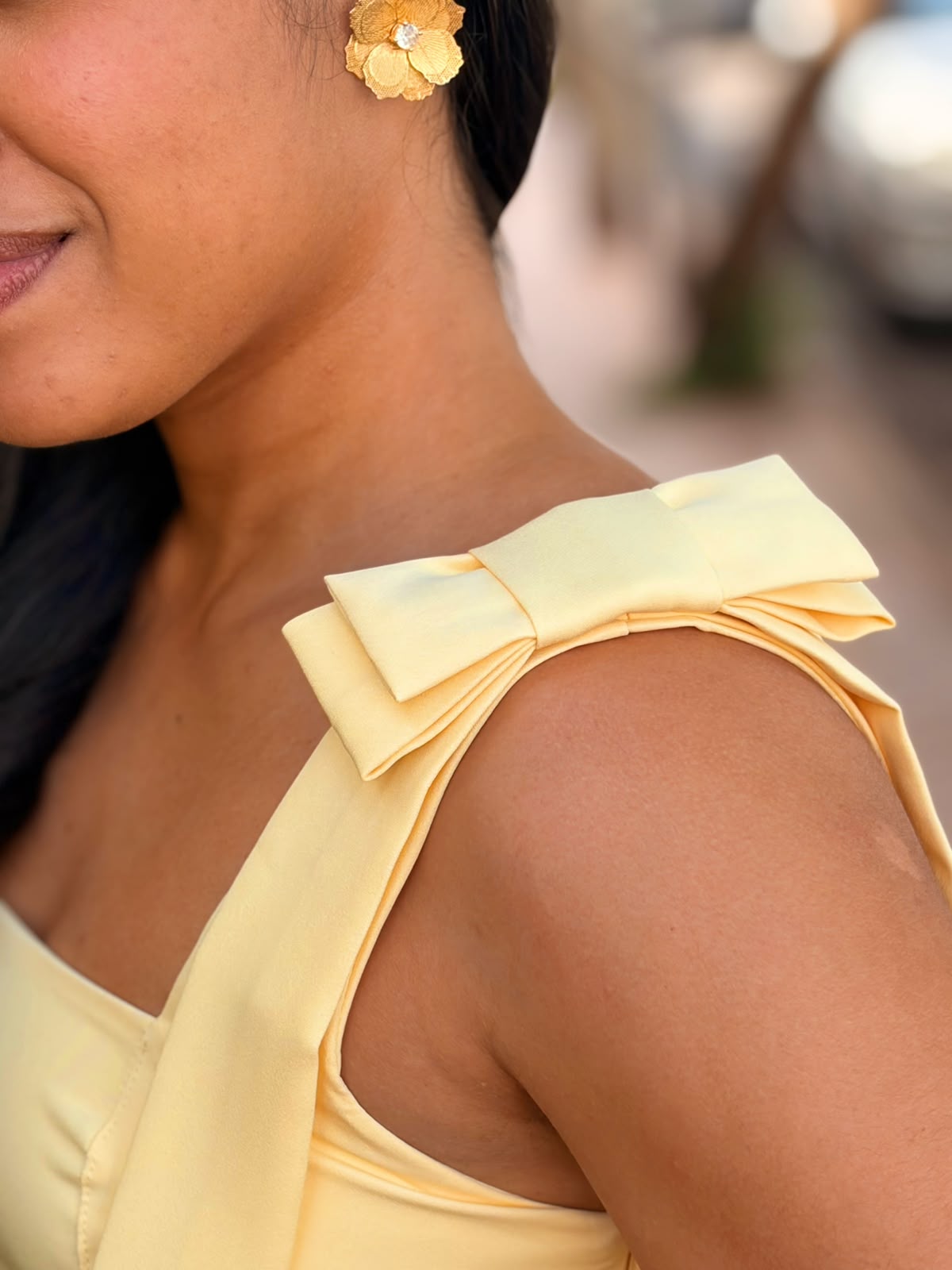 Vestido Laço Amarelo