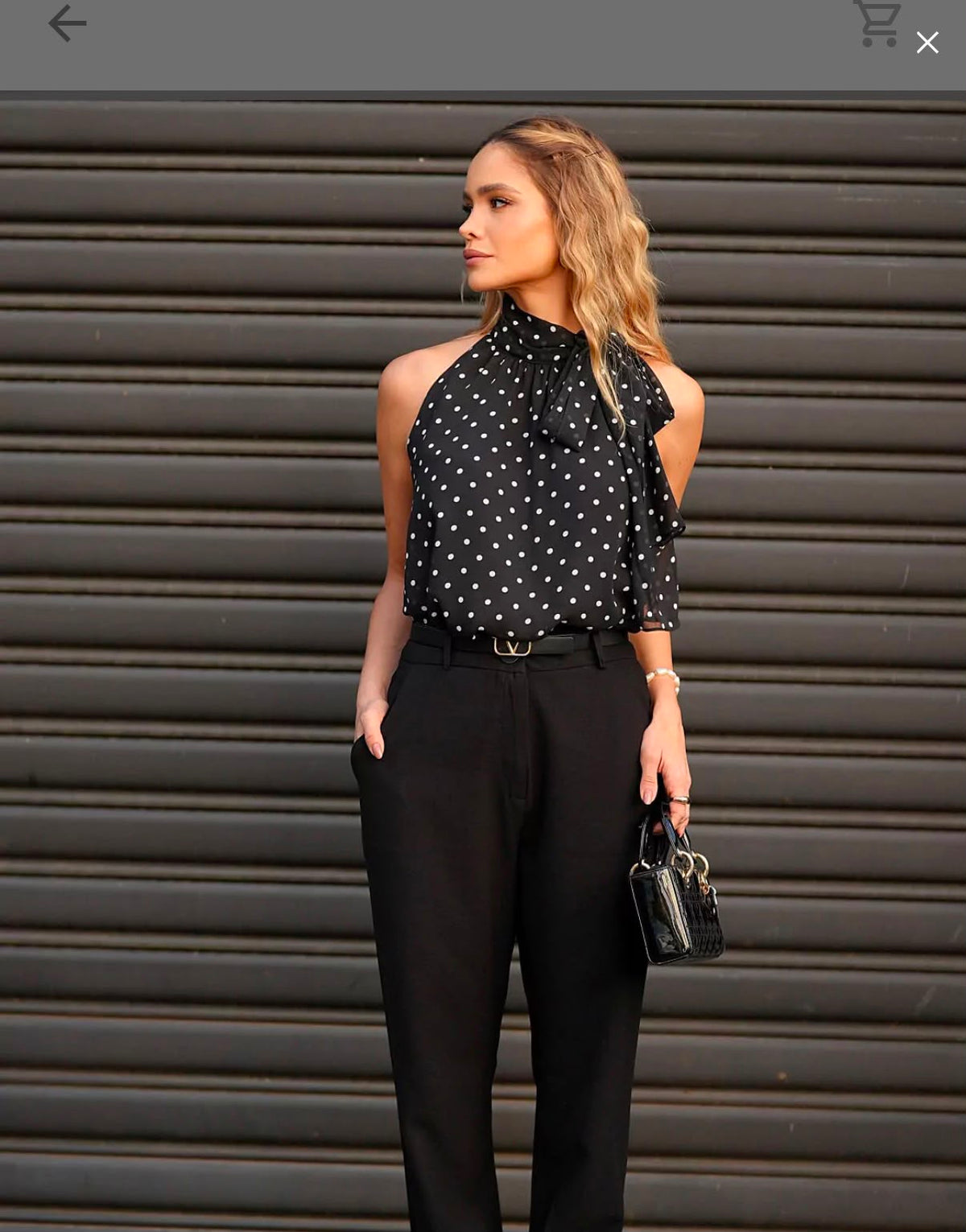 Blusa Lenço de Poá