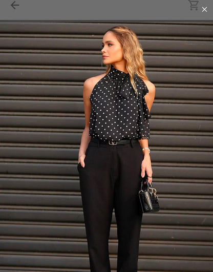 Blusa Lenço de Poá