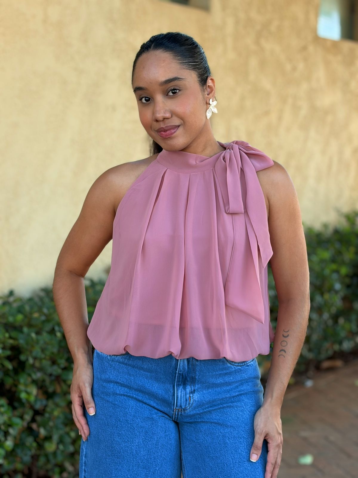 Blusa Rosa Envelhecido