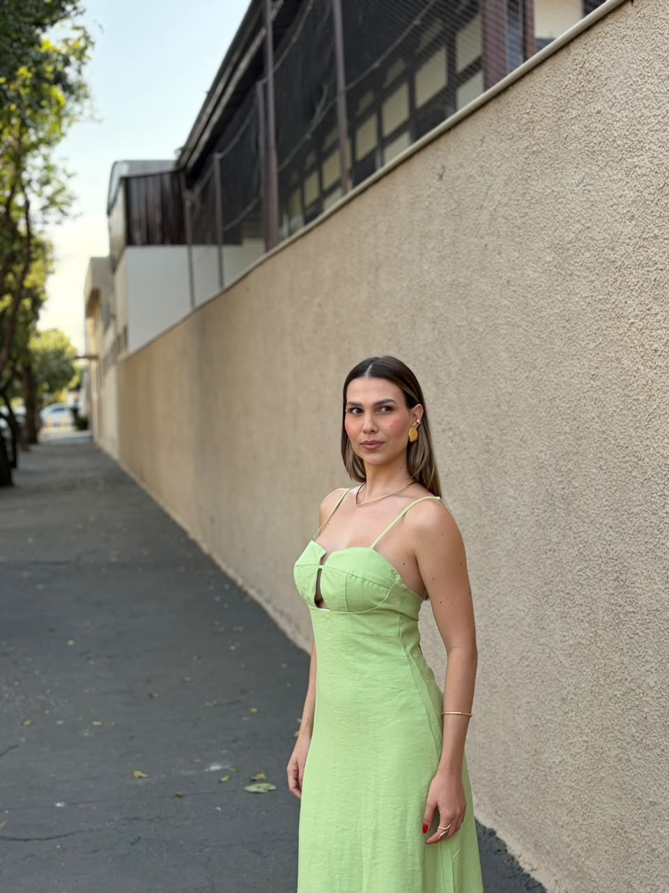 Vestido Longo Verde Pistache